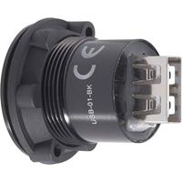 TRU COMPONENTS USB-01-BK USB-inbouwbus 2.0 Bus, inbouw USB-bus type A naar USB-bus type A Inhoud: 1 stuk(s) - thumbnail
