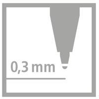 Stabilo Refill Move Easy Blauw Medium - thumbnail