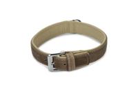 Beeztees comfort - halsband hond - leer - grijs - 50 cm x 30 mm - thumbnail
