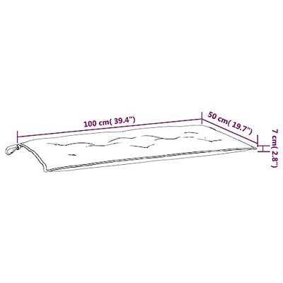 Tuinbankkussens 2 st 100x50x7 cm oxford stof heldergroen - thumbnail