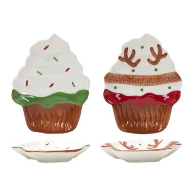 Kerstbord cupcake 18x13,8x2cm