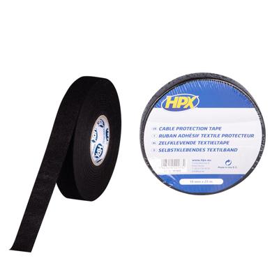 HPX Producten/kabelbeschermingstape zwart 19mm 25 mtr HPX Producten/kabelbeschermingstape zwart 19mm 25 mtr