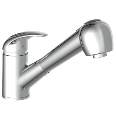 ALBATROS ééngreepsmengkraan keuken met uittrekbare sproeier, lage druk, chroom lage druk kraan - alleen geschikt voor lage druk boilers/kleine accumulatoren (onder wastafel model) draaibare uitloo