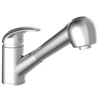 ALBATROS ééngreepsmengkraan keuken met uittrekbare sproeier, lage druk, chroom lage druk kraan - alleen geschikt voor lage druk boilers/kleine accumulatoren (onder wastafel model) draaibare uitloo - thumbnail