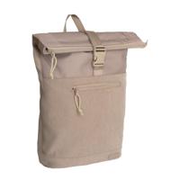 New Rebels New York Ribbi Rolltop Rugzak 17-21L Schooltas & Werktas Ribstof Laptop Rugtas 15.6 inch Taupe - thumbnail