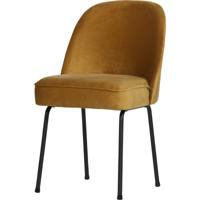 BePureHome Eetkamerstoel 'Vogue' Velvet, kleur Mosterd (Geel) - thumbnail