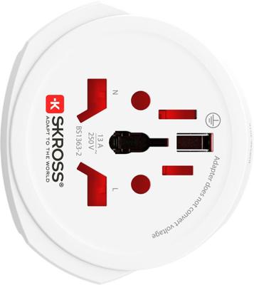 Universele Reisadapter Skross 1103180 2 Onderdelen