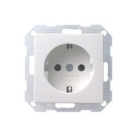 GIRA 018803 Wandcontactdoos met randaarde Inzetstuk System 55, Standaard 55, E2, Event, Event Clear, Event Opaque, Esprit, ClassiX Wit (glanzend) 1 stuk(s) - thumbnail