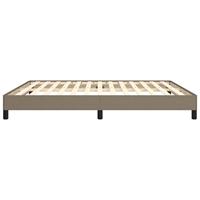 Bedframe zonder matras stof taupe 160x200 cm - thumbnail