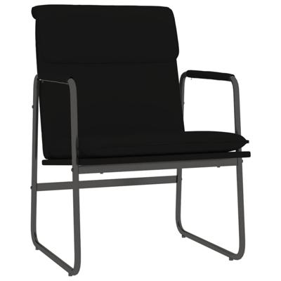 Loungestoel 55x64x80 cm kunstleer zwart Loungestoel 55x64x80 cm kunstleer zwart