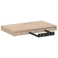 Wandschap 40x23,5x4 cm bewerkt hout - thumbnail