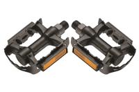 Pedaalset Marwi SP-931S kunststof met stalen frame - zwart (blisterverpakking) - thumbnail