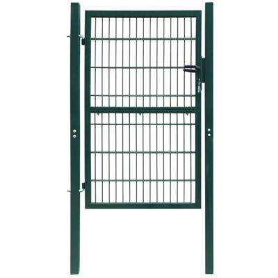 VidaXL Poort dubbelstaafmat (enkel) 106x190 cm groen