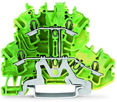 WAGO 2002-2207 Aardklem 2-etages 5.20 mm Spanveer Toewijzing: Terre Groen, Geel 1 stuk(s) Piece