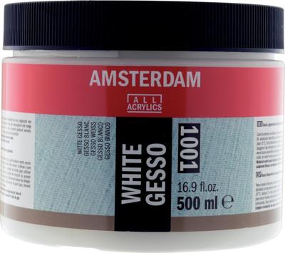 Amsterdam witte gesso, fles van 500 ml Amsterdam witte gesso, fles van 500 ml