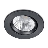 Trio Led inbouwspotPamir Round 5,5w - 3000K - 8,5cm zwart - 650510132 - thumbnail
