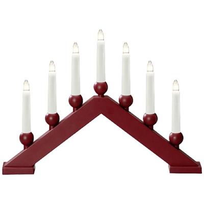 Konstsmide 3935-525 Kerstboog Warmwit Gloeilamp Donkerrood, Mat Konstsmide 3935-525 Kerstboog Warmwit Gloeilamp Donkerrood, Mat