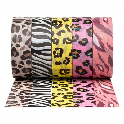 Colorations - washi tape dieren patronen 5 rollen, 5mtr.