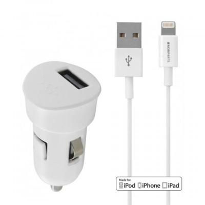Mobiparts Premium USB Car Charger 1A incl. lightning kabel Mobiparts Premium USB Car Charger 1A incl. lightning kabel