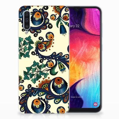 Siliconen Hoesje Samsung Galaxy A50 Barok Flower Siliconen Hoesje Samsung Galaxy A50 Barok Flower