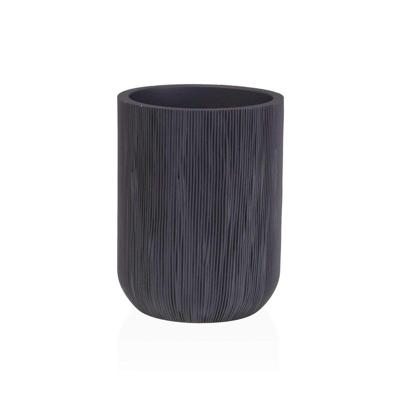 Tandenborstelhouder Versa Grijs Hars 8 x 10,5 x 8 cm
