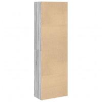 Boekenkast 60x30x189 cm bewerkt hout grijs sonoma eikenkleurig - thumbnail