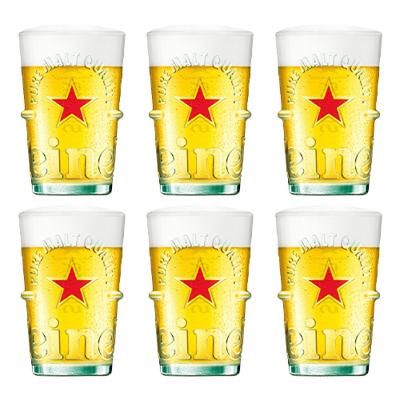 Heineken - Bierglas "Silver" 500ml - 6 stuks