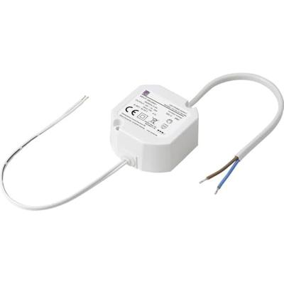 TRU COMPONENTS TC-YCL12-1201000（Round shape) LED-transformator Constante spanning 12 W 1.0 A 12 V/DC Niet dimbaar, Montage op ontvlambare oppervlakken 1 stuk(s)