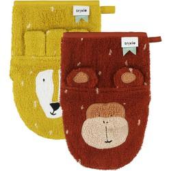 Trixie Baby set washandjes Mr. Lion - Mr. Monkey