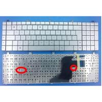 Notebook keyboard for ASUS N55 N75 silver - thumbnail