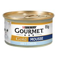 Gourmet Gold Mousse met tonijn kattenvoer (blik 85 g) 2 trays (48 x 85 g) - thumbnail