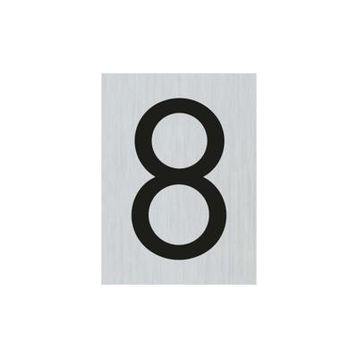 Route alulook 60 x 44 mm Sticker zwarte cijfer 8 pick up Pickup - Pickup