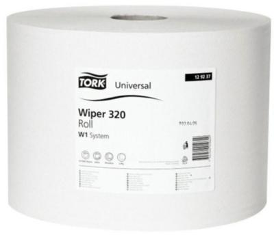 Tork Poetsdoek | ca. L340xB235 mm | wit | 2 laags, geperforeerd, met reliëf | 2 stuks - 129237 129237