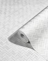 Noordwand Botanica Behang met rotan vlechtwerk 33315 - thumbnail