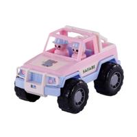 Cavallino jeep roze met 2 speelfiguren - thumbnail