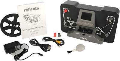 Reflecta Super 8 Normal 8 Filmscanner 1440 x 1080 Pixel Super 8 films, Dubbel 8 films, TV-uitgang, Geheugenkaartlezer, Display, Digitaliseren zonder PC