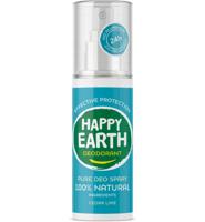 Happy Earth Pure deodorant spray cedar lime 100 Milliliter - thumbnail