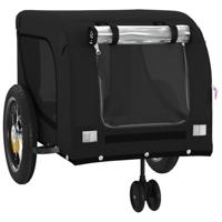 Hondenfietstrailer oxford stof en ijzer zwart - thumbnail