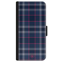 iPhone 12 flipcase - Tartan blauw - thumbnail