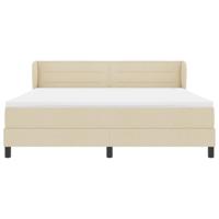 Boxspringbed met matras met hoofdeinde Crème 180 x 200 cm Stof - thumbnail