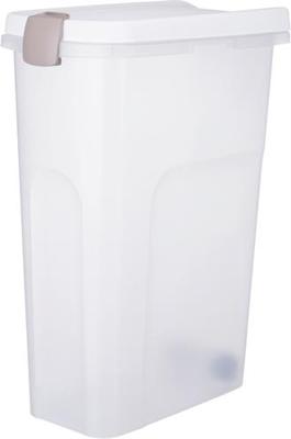 TRIXIE VOERTON LUCHTDICHT AFSLUITBAAR KUNSTSTOF TRANSPARANT WIT / WIT 40 LTR 26,5X44,5X61,5 CM TRIXIE VOERTON LUCHTDICHT AFSLUITBAAR KUNSTSTOF TRANSPARANT WIT / WIT 40 LTR 26,5X44,5X61,5 CM