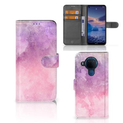 Hoesje Nokia 5.4 Pink Purple Paint Hoesje Nokia 5.4 Pink Purple Paint