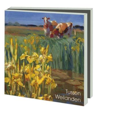 Kaartenmapje Tussen weilanden, Hans Versfelt 10 Stuks met Enveloppen