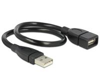Delock 83498 Kabel USB 2.0 Type-A male > USB 2.0 Type-A female VormKabel 0,35 m - thumbnail