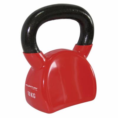Tunturi Vinyl Kettlebell l 10KG l rood