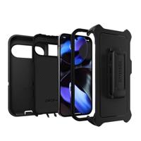 Otterbox Defender Backcover Google Pixel 9, Pixel 9 Pro Zwart Met standaard, Met standfunctie, Stootbestendig - thumbnail