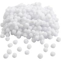 Creativ Company Pom-poms, d 10 mm, wit, 450 stuk/ 1 doos - thumbnail