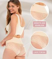 Magic sterke buik corrigerende slip - Tummy shaper Lace - Kanten shapewear slip voor een platte buik - XL - Huidskleur - Onderbroek - Ondergoed- - - thumbnail