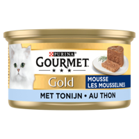 Gourmet Gold Mousse met Tonijn natvoer kat 85 gram - thumbnail