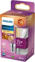 Philips LED 871951432417600 LED-lamp Energielabel D (A - G) E14 Kogel 2.5 W = 25 W Warmwit (Ø x h) 45 mm x 80 mm Dimbaar 1 stuk(s) - thumbnail
